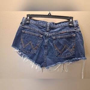 WRANGLER 5/6(30) Blue Denim Women Shorts